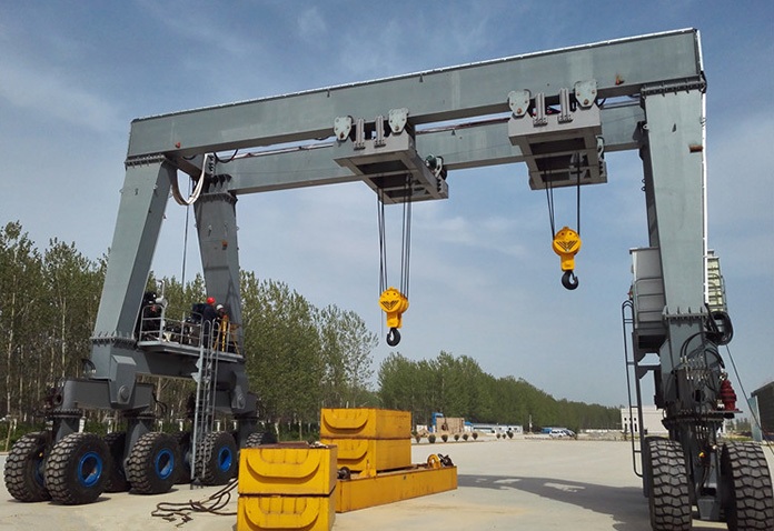 Rubber Tyre Double Beam Gantry Crane