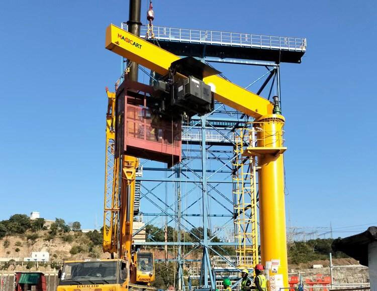 5t-41m Jib crane for Dam maintenance