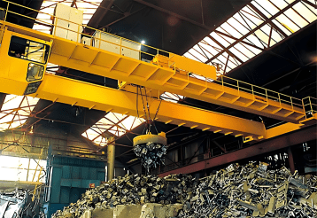 Electromagnetic Crane for Steel Slag