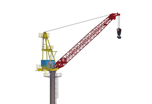 Fixed Floating Dock Crane