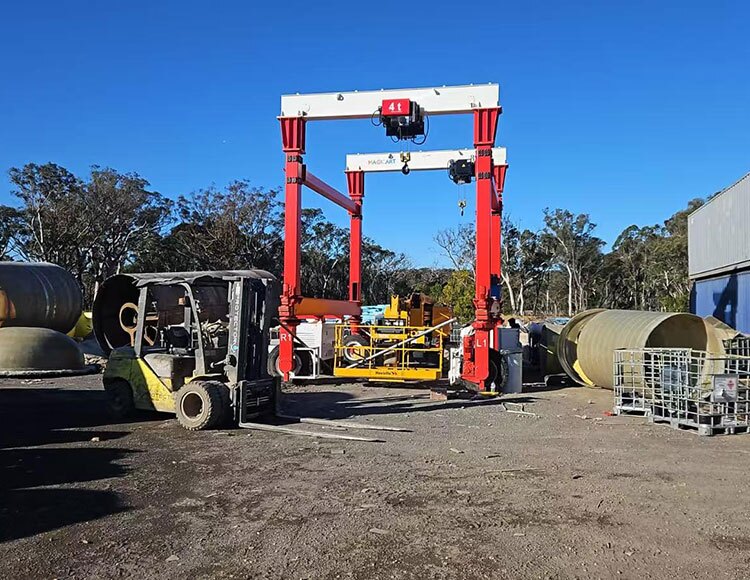 8Ton Double Hook Mobile Gantry Crane