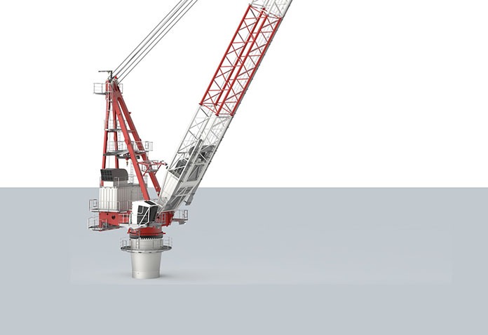 Fixed Floating Dock Crane